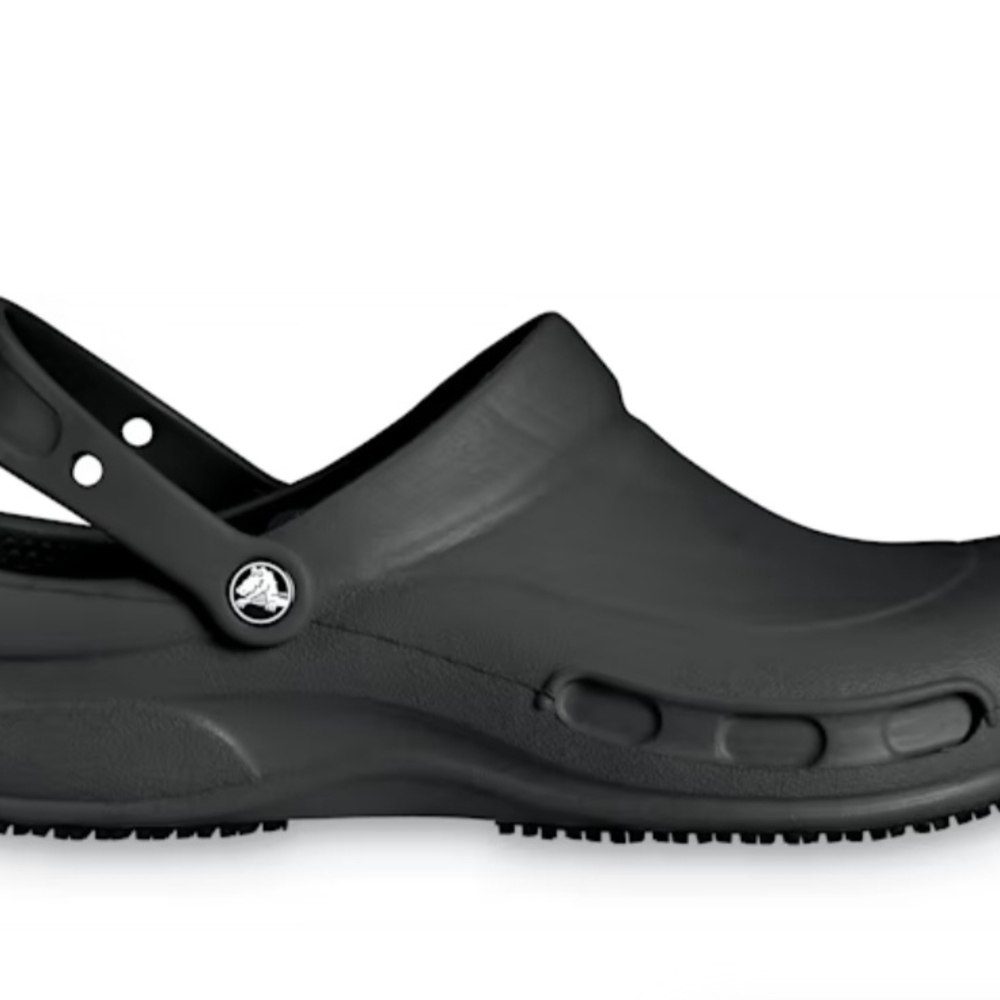 NWT CROCS Black Sandals with Slip-Resistant Sole